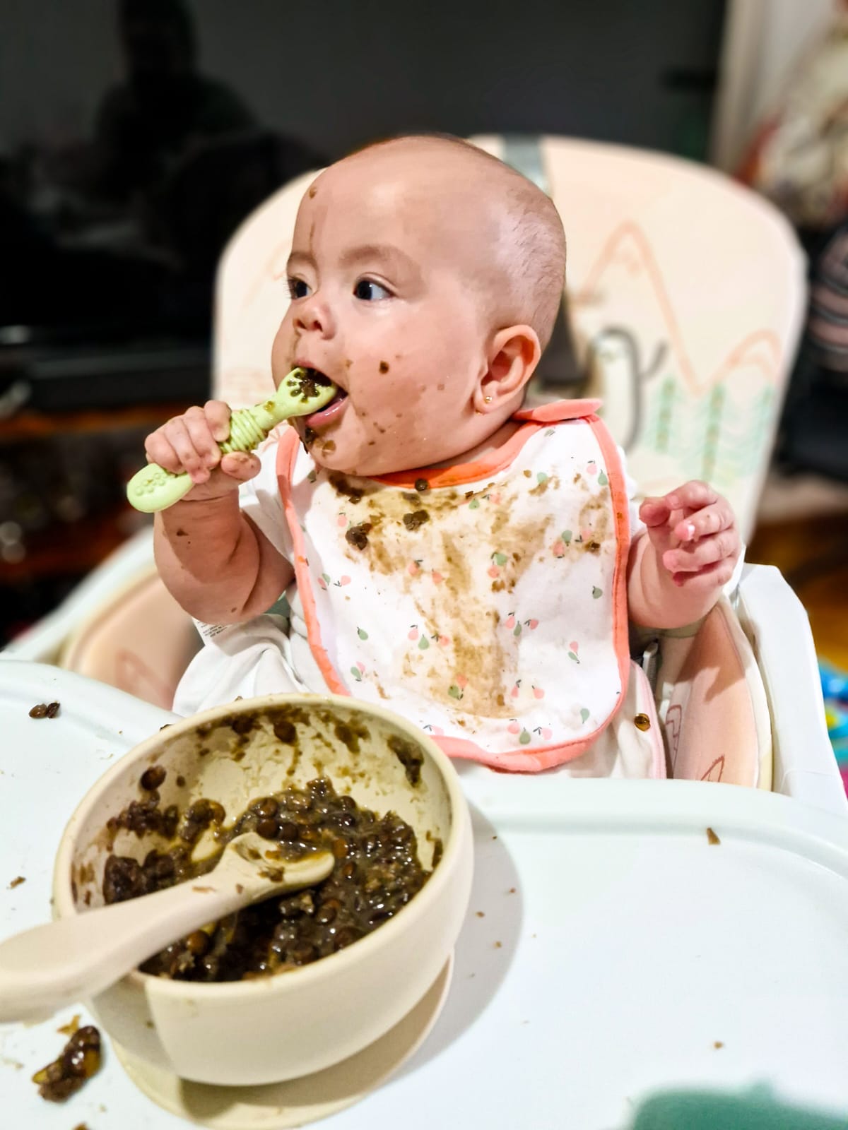 Guiso de lentejas con zanahoria y calabaza
